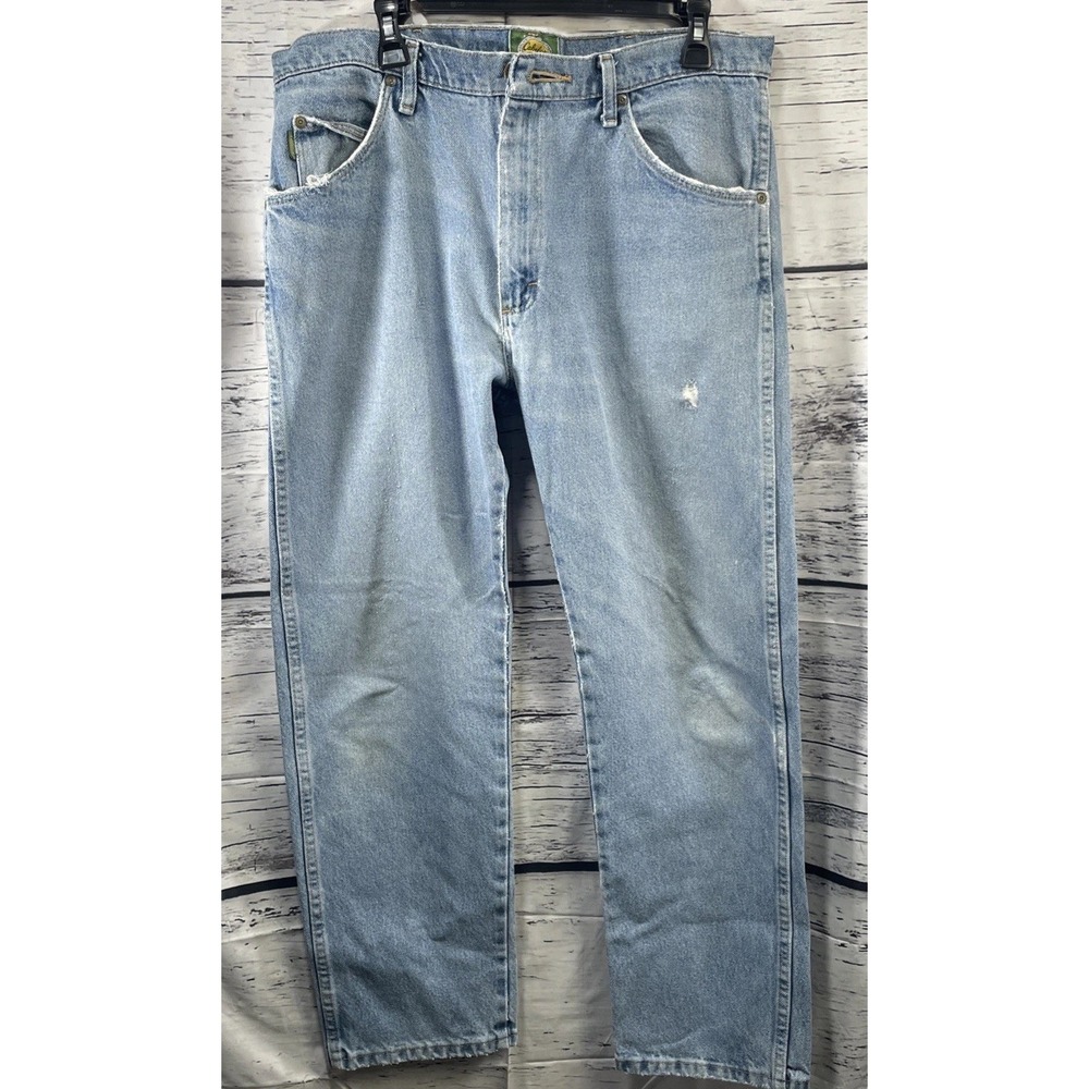 Cabelas 36X30 Men's Blue Jeans 905100D Light Wash Jeans